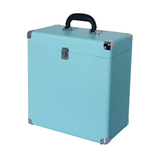 

Locked Vinyl Record Storage Suitcase Box Holder for Records Albums
