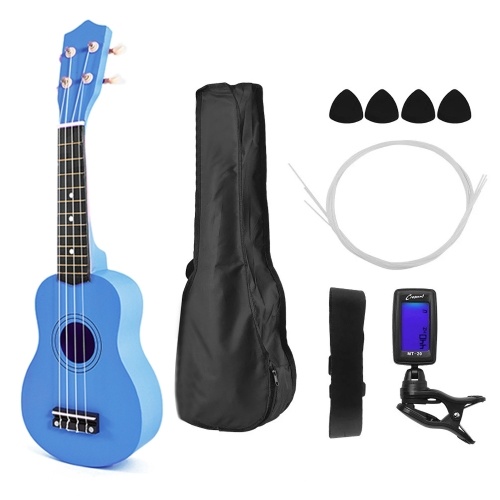 

21 inch Kids Wooden UKulele 4-String Portable Guitar Instrument