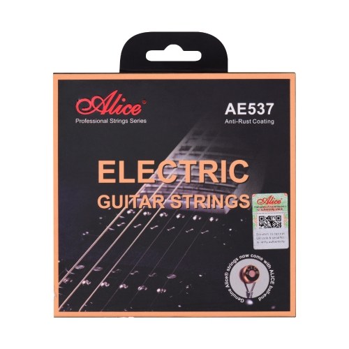 

Alice AE537-SL Electric Guitar Strings Hexagonal Core Bronze Iron Alloy Winding String Set for 22-24 Frets Electric Guitars