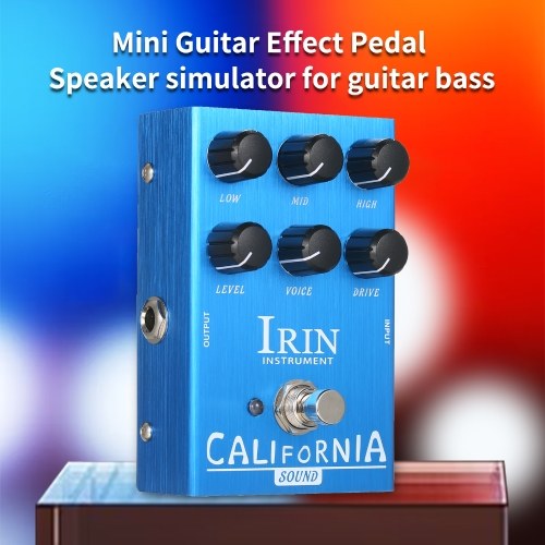 IRIN Mini Guitar Effect Pedal VOX AC30 Speaker Simulator Cabinet Simulator Guitar Effector Pedal  - AC Tone Sound (Blue) 