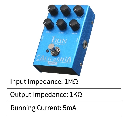 IRIN Mini Guitar Effect Pedal VOX AC30 Speaker Simulator Cabinet Simulator Guitar Effector Pedal  - AC Tone Sound (Blue) 