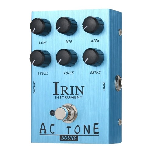 IRIN Mini Guitar Effect Pedal VOX AC30 Speaker Simulator Cabinet Simulator Guitar Effector Pedal - California Sound (Light Blue) 