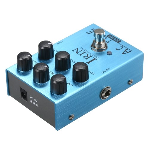 IRIN Mini Guitar Effect Pedal VOX AC30 Speaker Simulator Cabinet Simulator Guitar Effector Pedal - California Sound (Light Blue) 