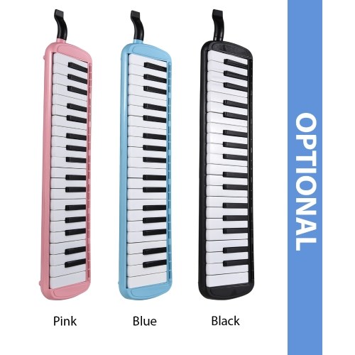 37 Keys Melodica Instrument Melodica Air Piano Keyboard with 2 Soft Blow Pipe 2 Blowing Nozzles