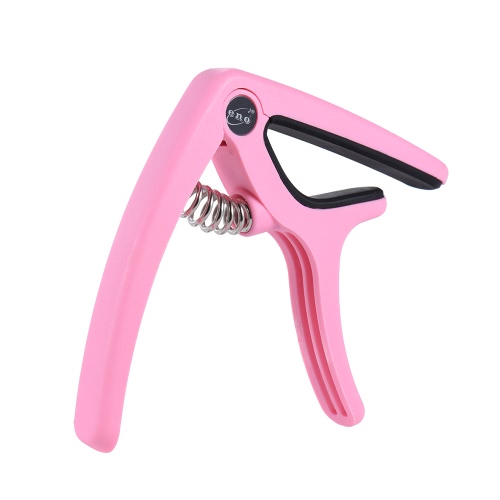 

ENO EGC3 Lightweight Quick Change Capo зажим Пластик Сталь для Акустическая Классическая Народная электрическая гитара бас-розовый