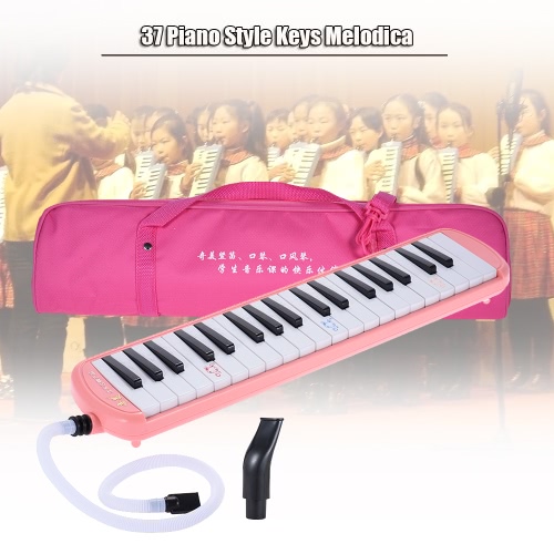 

QIMEI QM37A-9 37 Piano Style Keys Melodica Musical Education Instrument for Beginner Kids Children Gift with Carrying Bag Green