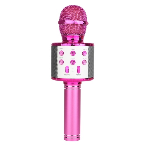 Portable BT Microphone Wireless Microphone Professional Speaker Music Player Handheld Microphone Singing Recorder Mic