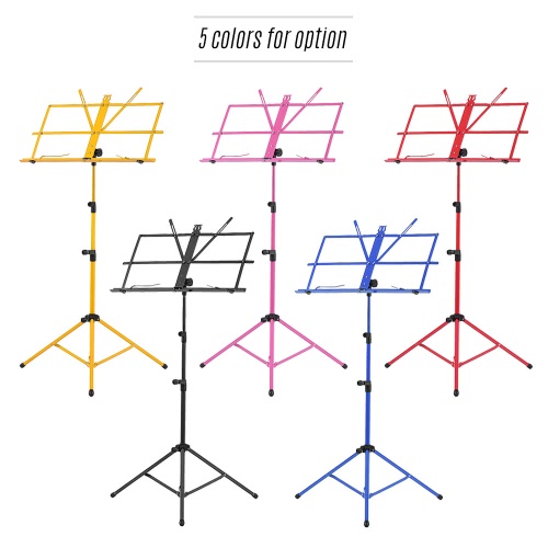 

Foldable Sheet Music Tripod Stand Holder Lightweight with Water-resistant Carry Bag for Violin Piano Guitar Instrument Performance