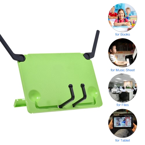 

Portable Foldable Music Score Sheet Stand Holder Support Bookend Bookstand Bookholder Reading Frame for iPad Laptop Tablature Cook