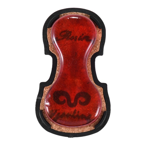 High-Class Transparent Red Rosin Colophony Low Dust Handmade with Violin-shaped Plastic Box Universal for Violin Viola Cello Erhu Bowed String Musical Instruments