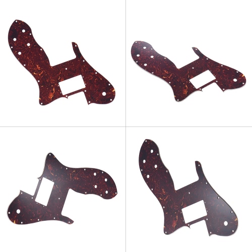 

3Ply PVC Electric Guitar Pickguard Pick Guard Scratch Plate for Fender '72 Telecaster Custom Replacement Part Black
