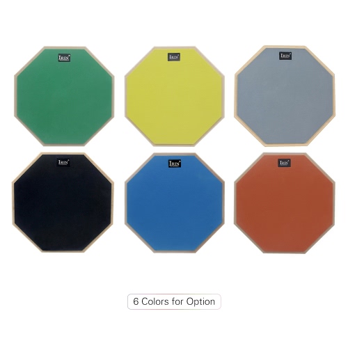 

12-Inch Silent Drum Practice Pad High Elastic Rubber Playing Surface for Training