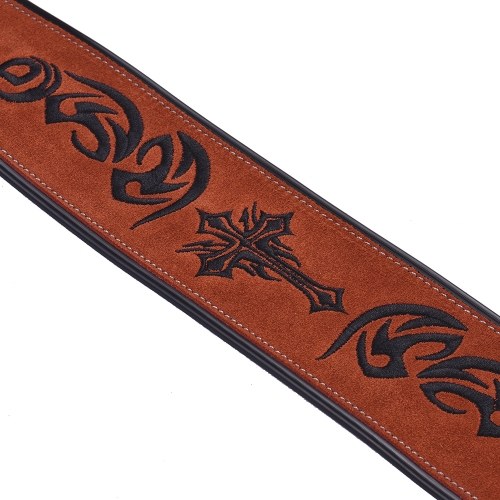 Super-Wide Adjustable Guitar Shoulder Strap Synthetic Leather Belt Matte Surface for Acoustic Folk Classic Electric Guitars Bass