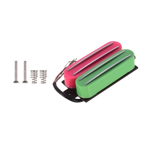 

Double Twin Hot Rail Humbucker Pickup with 4 Wires for ST LP Electric Guitar Replacement Parts