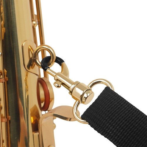 Verstellbarer Saxophon Halsgurt Nylon Sax Strap Metallhaken für Tenor/ Sopran/ Altsaxophon Klarinette