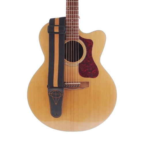 RHS-31 Guitar Strap Elastic Cotton Microfiber Leather Straps Acoustic Guitar Accessories for Bass Electric Guitars 