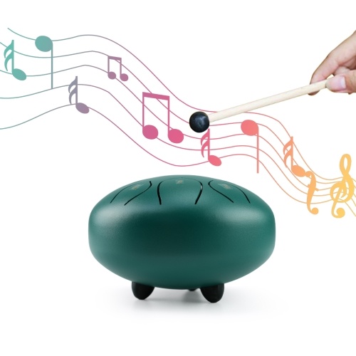 

6-Inch Steel Tongue Drum - Portable Percussion Instrument for Meditation and Yoga