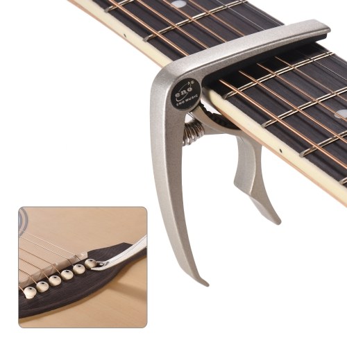 

eno EGC2 Guitar Capo Clamp Zinc Alloy Single-handed Quick Change with Bridge Pin Puller