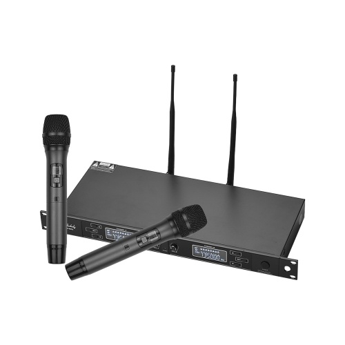 

Muslady U-6002 Профессиональная двухканальная UHF беспроводная микрофонная система