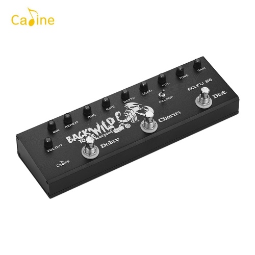 

Caline SCURU S6 3-in-1 Electric Guitar Pedal Multieffect Pedal