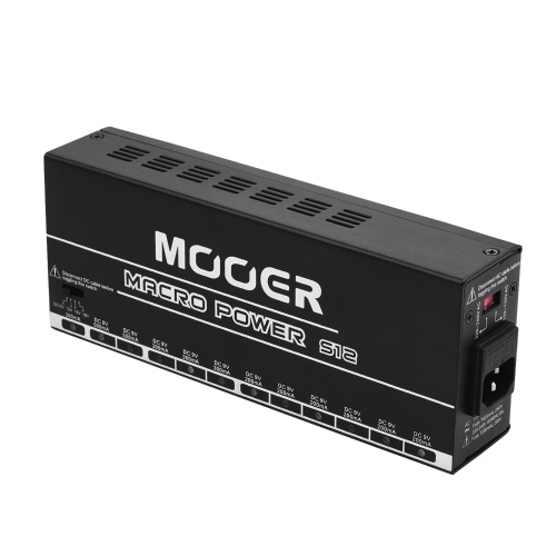 Distributore di stazione di alimentazione professionale per chitarra elettrica MOOER MACRO POWER S12 12 uscite CC isolate 9V / 12V / 15V / 18V Shell metallico