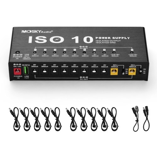 

MOSKY ISO-10 Portable Guitar Effect Power Supply Station