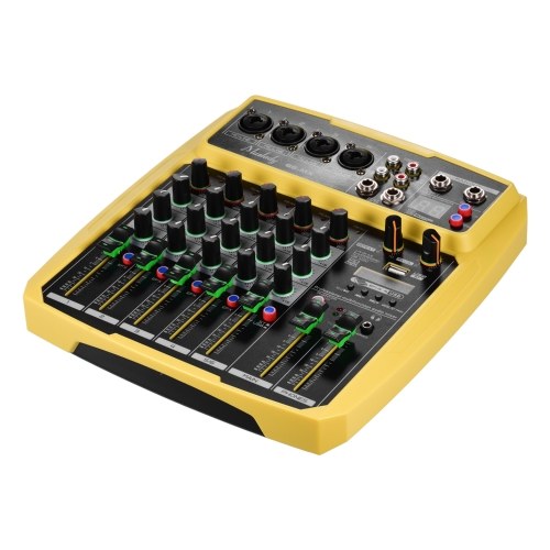 

Muslady B6-MX Portable 6-Channel Sound Card Mixing Console Audio Mixer