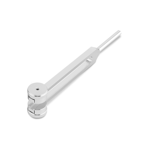 Muslady Tuning Fork Ear Vibrator Ear Picking Tool Set Ear Vibration Ringing Aluminum Tuning Fork with Silicone Hammer Storage Bag