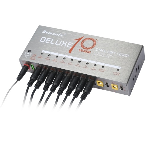 

Demonfx Guitar Power Supply 10 Изолированный выход для педали эффектов 9V / 12V / 18V
