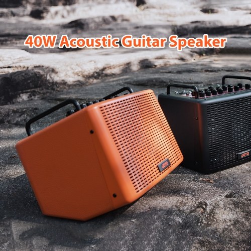 40W Acoustic Guitar Speaker Rechargeable Portable Electric Guitar Amp 