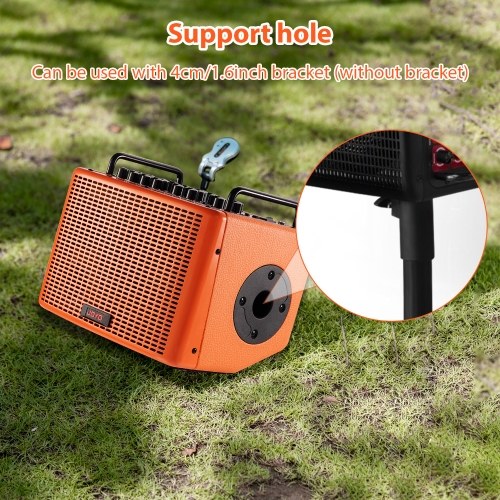 40W Acoustic Guitar Speaker Rechargeable Portable Electric Guitar Amp 