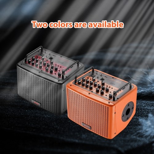 40W Acoustic Guitar Speaker Rechargeable Portable Electric Guitar Amp 