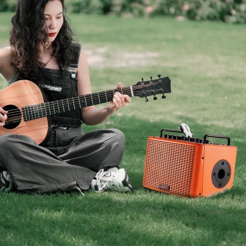 40W Acoustic Guitar Speaker Rechargeable Portable Electric Guitar Amp 