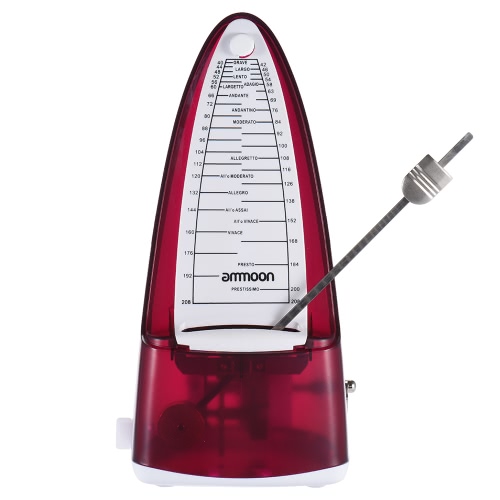 

ammoon Portable Universal Mechanical Metronome Duple Triple Quadruple Sextuple for Guitar Violin Ukulele Music Instrument Lovers B