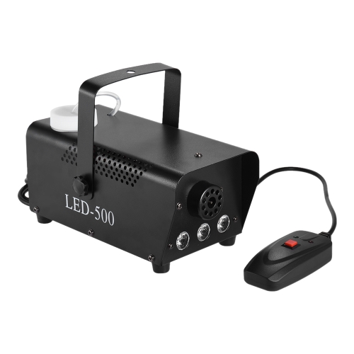 400W Colorato Fogger Fog Smoke Machine con salto a LED Cambia colore luci (rosso, blu, verde) Telecomando collegato Contol per Party Live Concert DJ Bar KTV Stage Effect