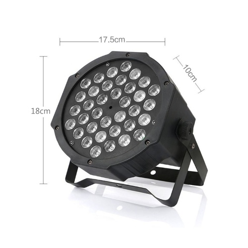 

LED Stage Light Lamp RGB PAR Lights 36pcs LEDs 36W Sound-activated Auto DMX512 Disco Light for DJ Party Wedding Club Pub KTV, Pack of 2 Lights