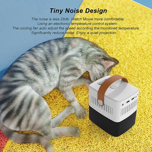 

Salange P50 Mini Projector Home High Definition Wireless Projector Office Teaching Video Projector Home Cinema