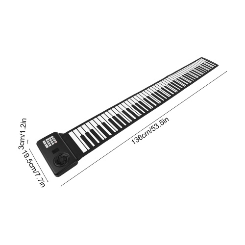 88 Key Portable Piano Handroll Electronic Piano 