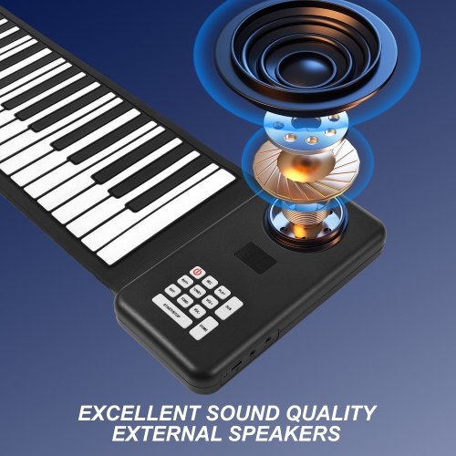88 Key Portable Piano Handroll Electronic Piano 