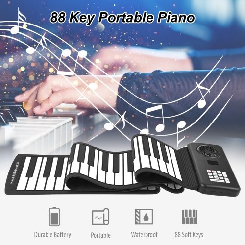 88 Key Portable Piano Handroll Electronic Piano 