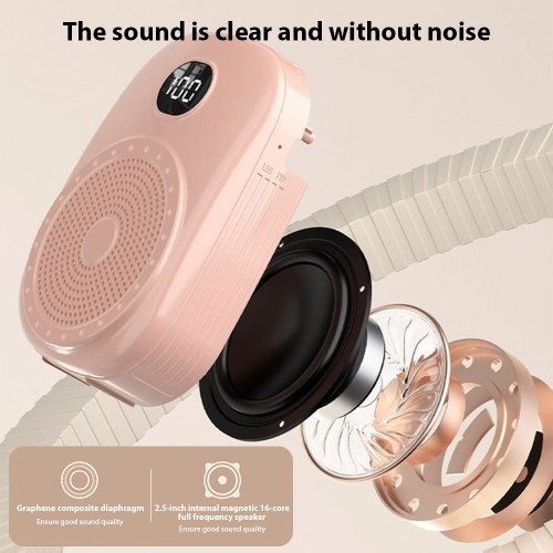 S20 Voice Amplifier: Portable PA System with BT Connectivity and Digital Display Screen 