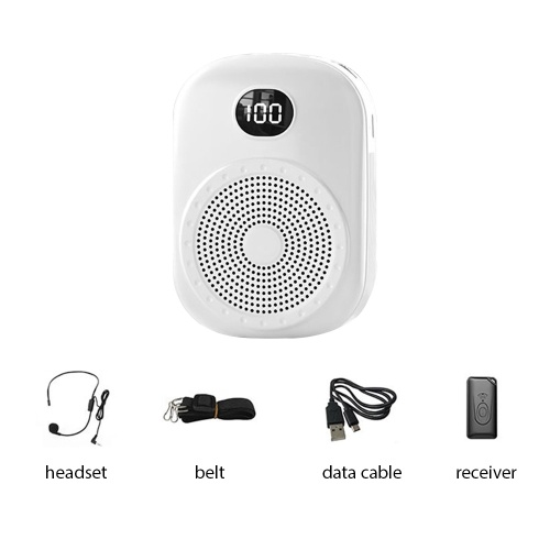 S20 Voice Amplifier: Portable PA System with BT Connectivity and Digital Display Screen 