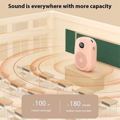 S20 Voice Amplifier: Portable PA System with BT Connectivity and Digital Display Screen 