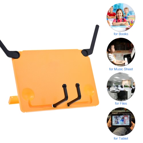 

Portable Foldable Music Score Sheet Stand Holder Support Bookend Bookstand Bookholder Reading Frame for iPad Laptop Tablature Cook