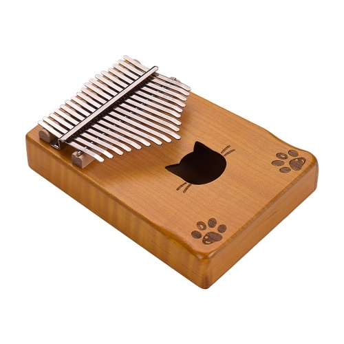 

Walter.t WK-171MP Portable 17-key Kalimba Piano Mbira Maple Wood with Carry Bag Tuning Hammer Cleaning Cloth Stickers Musical Gift