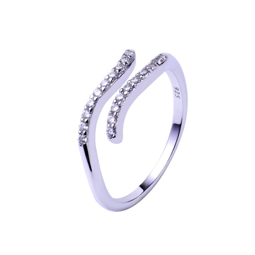 Fashion 925 Sterling Silver 12 Star Constellation Adjustable Open Women‘s’ Ring