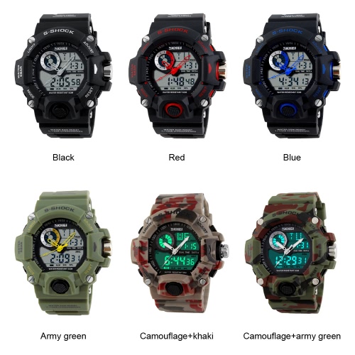 

SKMEI Professional Dual Time Multifunctional High Quality Men Sports Wristwatch Water Resistant Outdoor Electronic Watch with Func