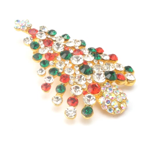 Nouveau mode Brillant Broche strass cristal Collier clip Pin Vêtements Accessoires Echarpe Bijoux Boucle pour le Parti cadeau de vacances de Noël