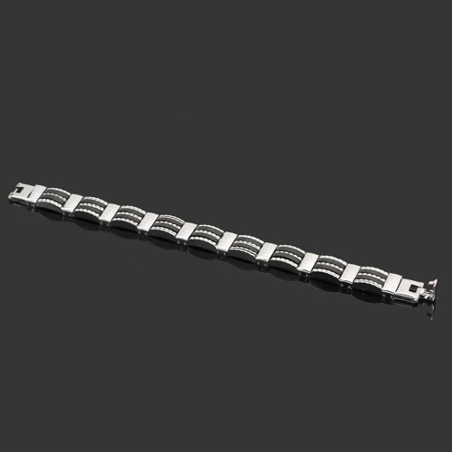 

Men and Women Bracelet High Quality Stainless Steel Leather Wristband Fashion Jewelry Gift