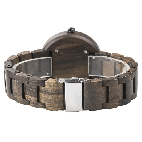 

BEWELL ZS-W152A Women Wood Watch Round Quartz Movement Vintage Casual Analog Wrist Watch